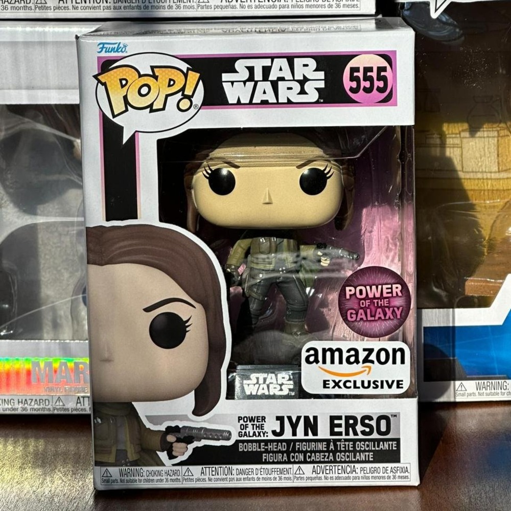 FUNKO POP STAR WARS POWER OF THE GALAXY 555 JYN ERSO FIGURE AMAZON EXCLUSIVE NEW